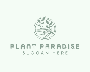 Garden Planting Lawn logo design