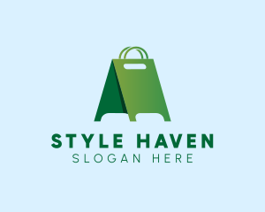 Shopping Bag Standee logo design