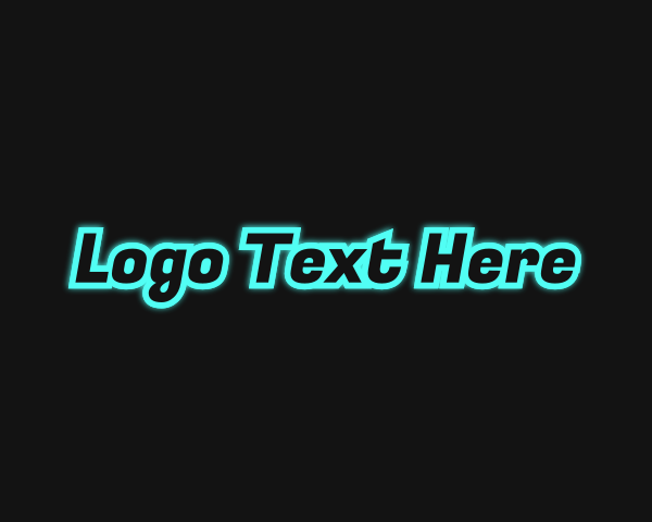 Glowing logo example 2