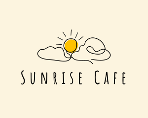 Sunrise Cloud Doodle logo design