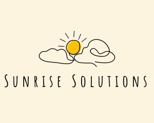 Sunrise Cloud Doodle logo
