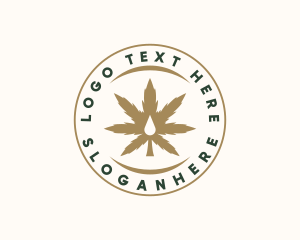 Marijuana Plant Extract Badge logo