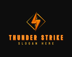 Electric Charge Thunder logo design