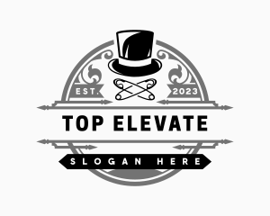 Top Hat Fashion Tailor logo design