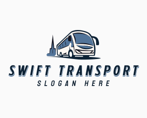 Transport Shuttle Bus logo design