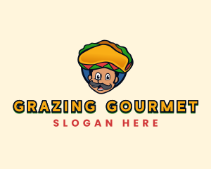 Mexican Taco Sombrero logo design