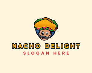 Mexican Taco Sombrero logo design