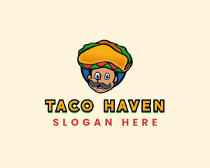 Mexican Taco Sombrero logo design