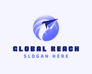 Global Plane Travel logo design