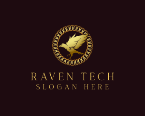 Luxury Flying Raven logo