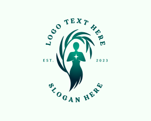 Woman Beauty Nature logo