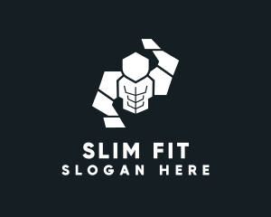 Personal Trainer Muscle  logo design