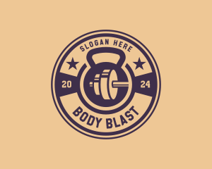 Fitness Weights Gym logo design