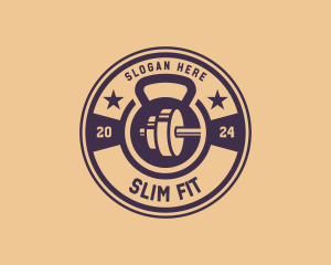 Fitness Weights Gym logo design
