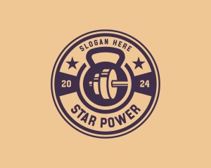 Fitness Weights Gym logo design