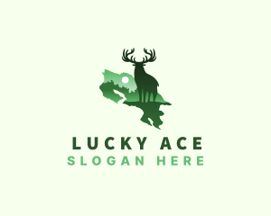 Costa Rica Buck Deer logo design