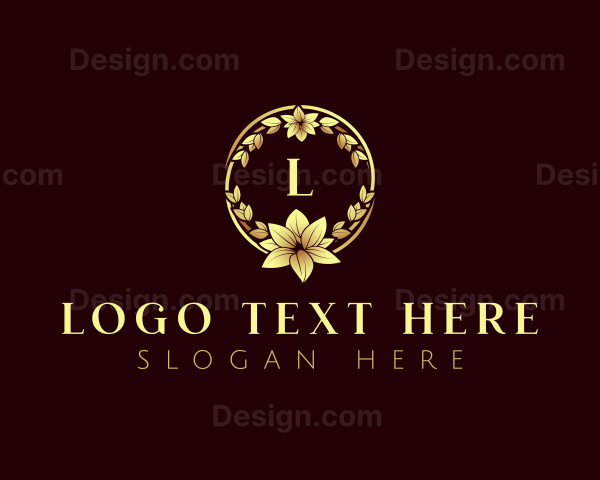 Luxury Flower Wreath Logo