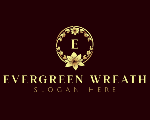 Luxury Flower Wreath logo design