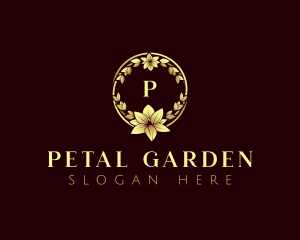 Luxury Flower Wreath logo design