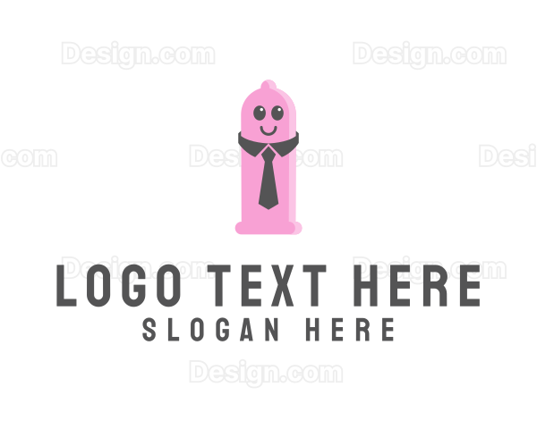 Professional Pink Condom Logo