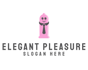 Professional Pink Condom logo design