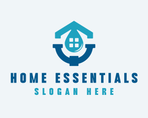 Droplet Home Plumbing logo design