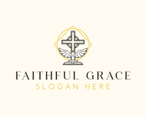 Holy Spirit Cross logo design