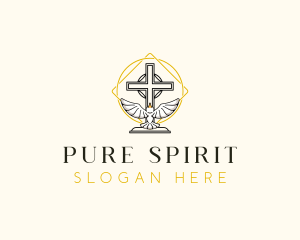 Holy Spirit Cross logo design