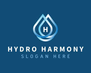 Purified Water Droplet logo