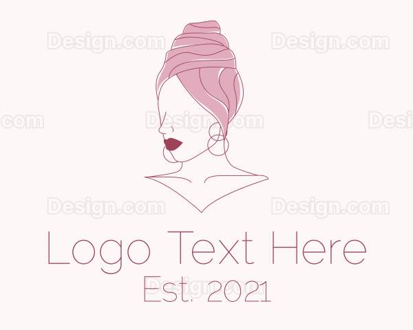 Fashion Turban Woman Logo