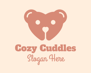 Teddy Bear Heart  logo design