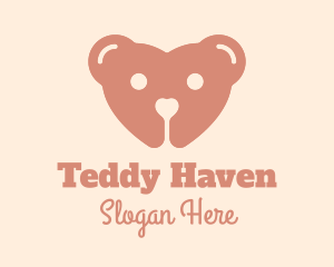 Teddy Bear Heart  logo design