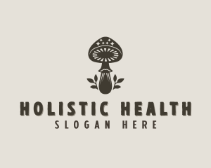 Holistic Mushroom Plant logo design