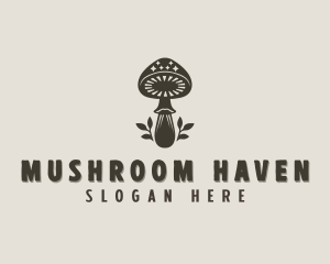 Holistic Mushroom Plant logo design