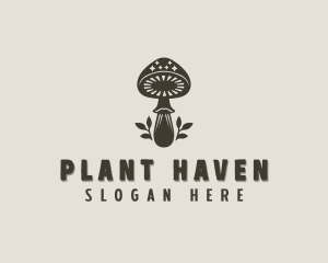 Holistic Mushroom Plant logo design