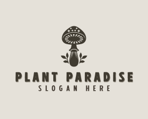 Holistic Mushroom Plant logo design