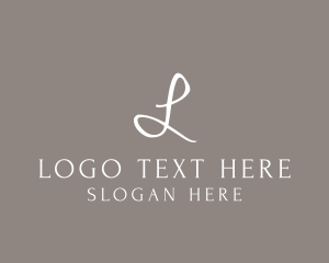 Cursive Shop Letter L logo