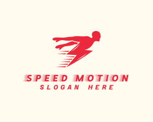 Lightning Man Speed logo design