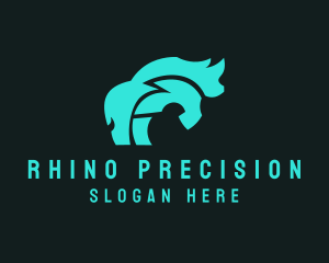 Gaming Rhino Bolt logo design