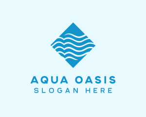 Water Supply Waves logo design