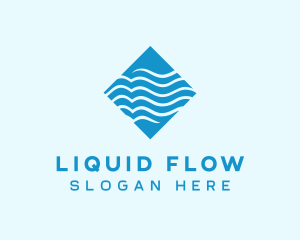 Water Supply Waves logo design