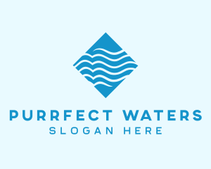 Water Supply Waves logo design