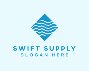 Water Supply Waves logo design