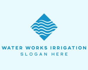 Water Supply Waves logo design