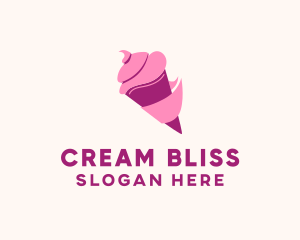 Ice Cream Dessert logo design