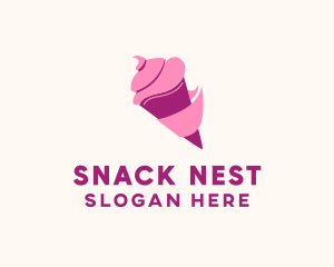 Ice Cream Dessert logo design