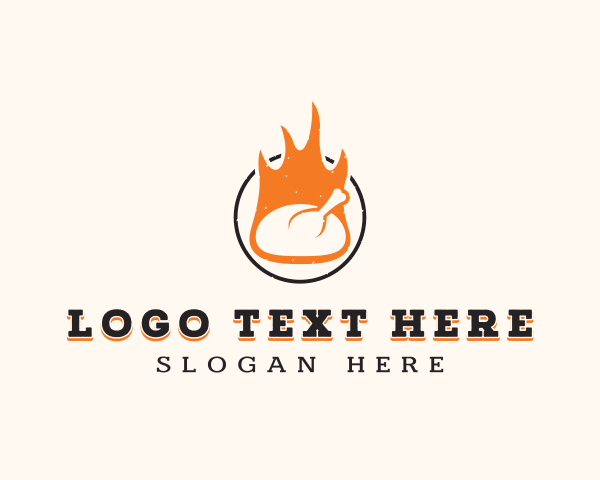 Flame Chicken BBQ logo