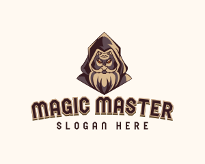 Magical Wizard Sorcerer Gaming logo design