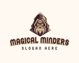 Magical Wizard Sorcerer Gaming logo design