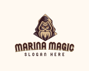 Magical Wizard Sorcerer Gaming logo design